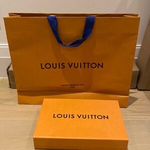 Louis Vuitton scarf box and bag, authentic